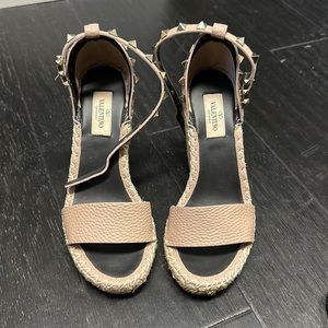 Valentino Rockstud Wedges